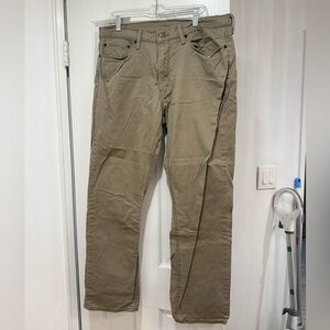 Levi’s Men’s Khaki Colored Straight Leg Jeans